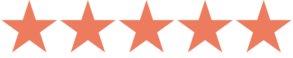 five orange stars